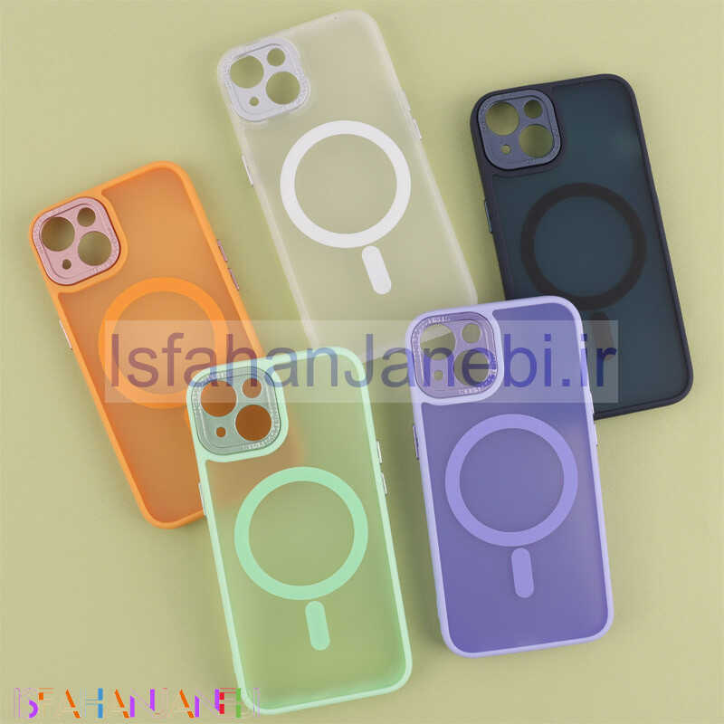 اصفهان جانبی-قاب PC مات مگ سیف محافظ لنزدار آیفون 13