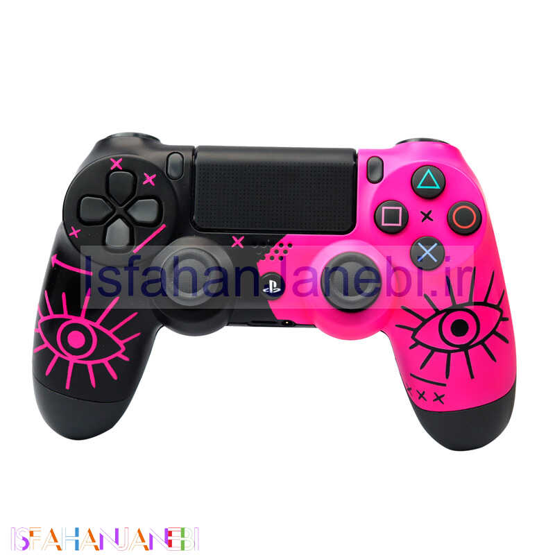 اصفهان جانبی-دسته بازی بی سیم SONY PlayStation 4 DualShock 4 High Copy طرح Eye صورتی کد 2
