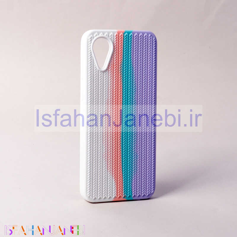 اصفهان جانبی-قاب سیلیکونی رنگین کمانی طرح بافت Samsung Galaxy A03 Core کد 11