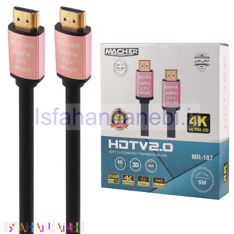 اصفهان جانبی-کابل HDMI 4K مچر MR-187 طول 5 متر