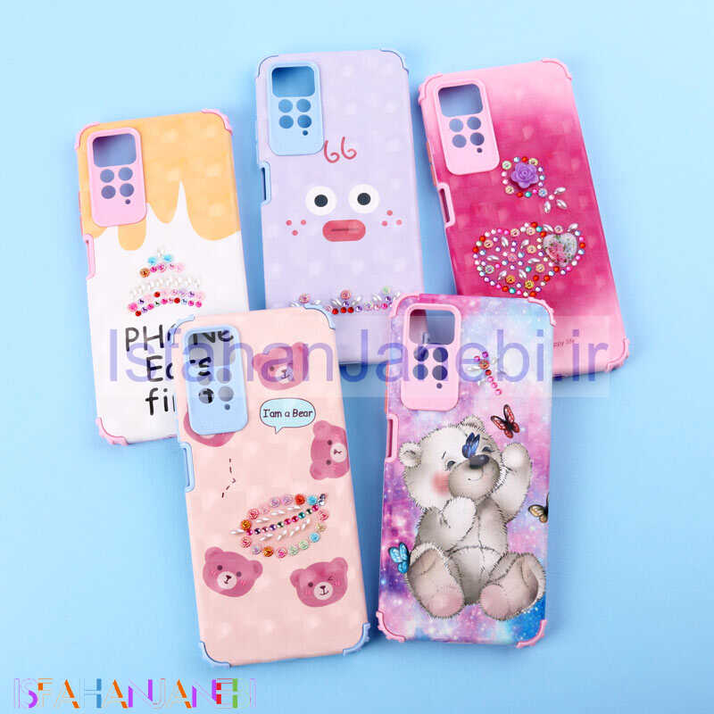 اصفهان جانبی-قاب فانتزی نگین دار کپسولی محافظ لنزدار Xiaomi Redmi Note 11 Pro