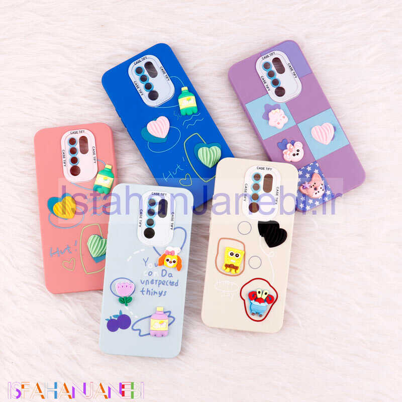 اصفهان جانبی-قاب عروسکی برجسته Pro Camera محافظ لنزدار Xiaomi Redmi 9