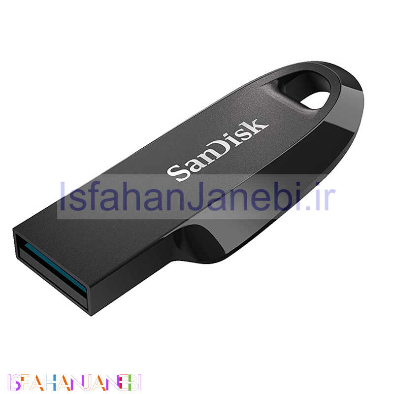 اصفهان جانبی-فلش 128 گیگ سن دیسک Sandisk Ultra Curve USB3.2
