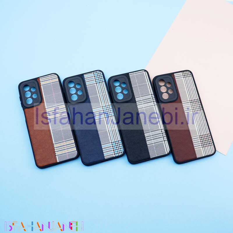 اصفهان جانبی-قاب چرمی پارچه ای محافظ لنزدار Samsung Galaxy A23