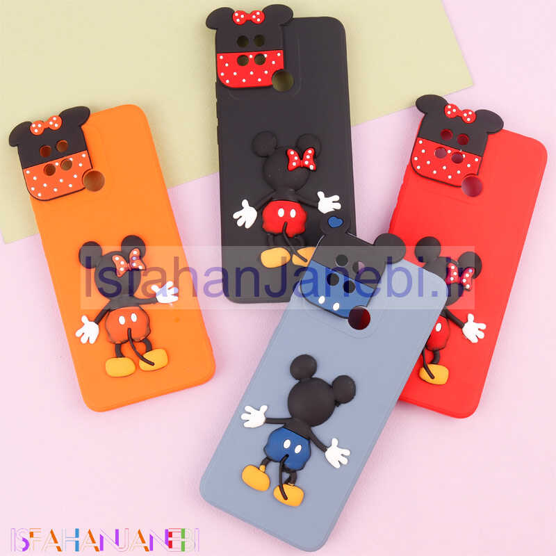 اصفهان جانبی-قاب عروسکی برجسته میکی موس و مینی موس محافظ لنزدار Xiaomi Redmi 10C