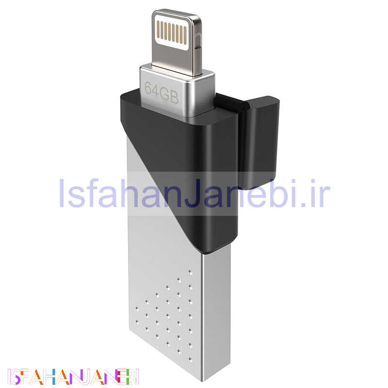 اصفهان جانبی-فلش 64 گیگ سیلیکون پاور Silicon Power Dual Z50 2in1 OTG Lightning USB3.1