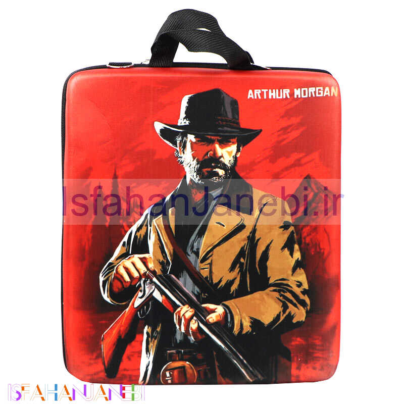اصفهان جانبی-کیف کنسول بازی PS4 طرح Red Dead 2