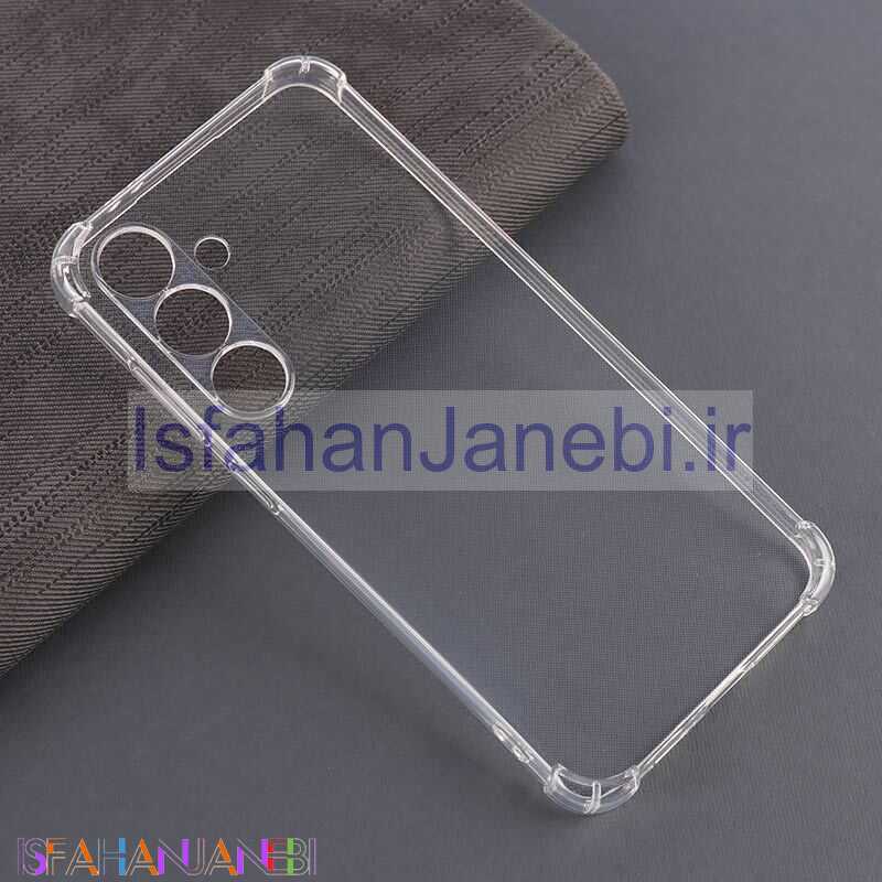 اصفهان جانبی-قاب ژله ای ضربه گیر بی رنگ سامسونگ Galaxy S24 FE محافظ لنزدار