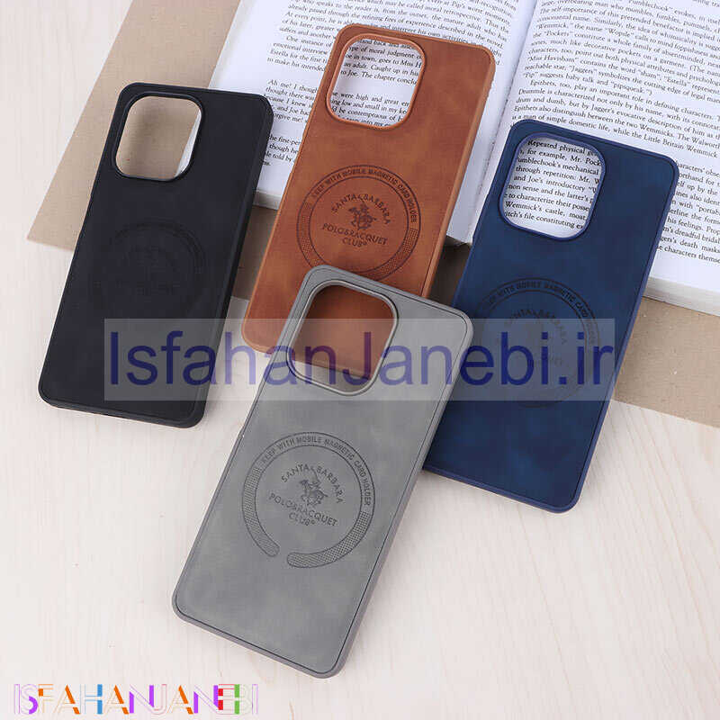 اصفهان جانبی-قاب چرمی Polo & Racquet Club شیائومی Redmi Note 13 4G طرح مگ سیف