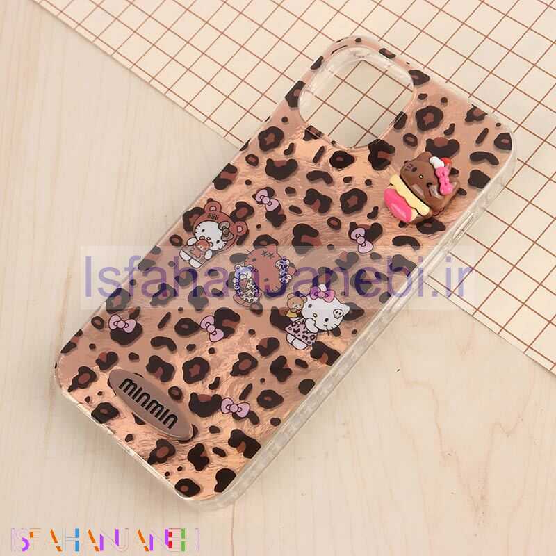 اصفهان جانبی-قاب IMD آیفون iPhone 13 / 14 طرح Kitty برجسته براق