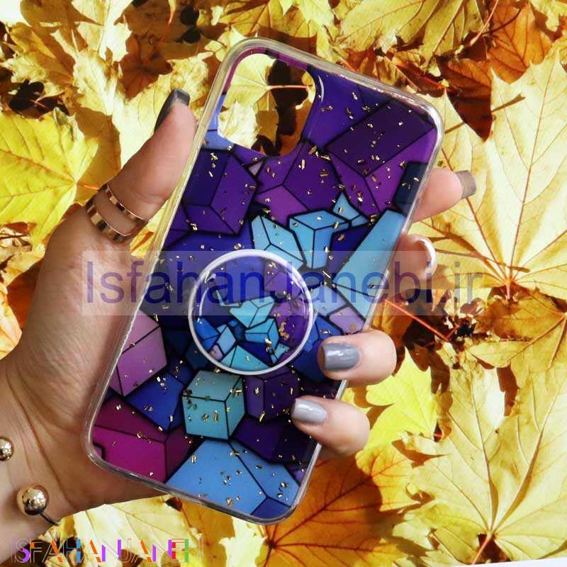 اصفهان جانبی-قاب رنگین کمانی پاپ سوکت دار خرچنگی کد7 آیفون iPhone 11