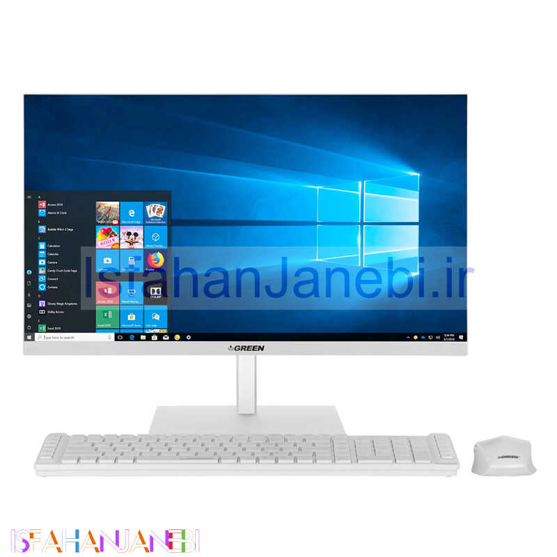 اصفهان جانبی-آل این وان Green GX22S-i718S Core i7 (8700) 8GB 1TB+240GB SSD Intel 21.5" FHD