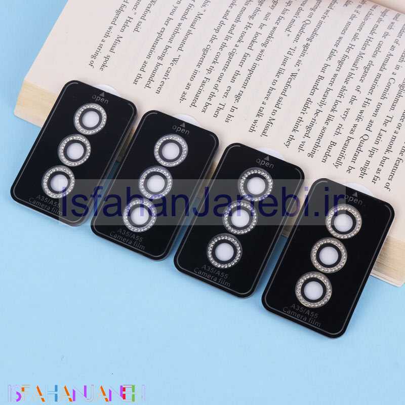 اصفهان جانبی-محافظ لنز رینگی نگین دار Camera Film سامسونگ Galaxy A35 / A55