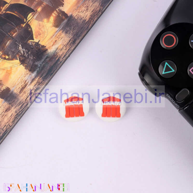 اصفهان جانبی-روکش آنالوگ دسته بازی Play Station/XBOX طرح Call Of Duty Black Ops 4 سفید