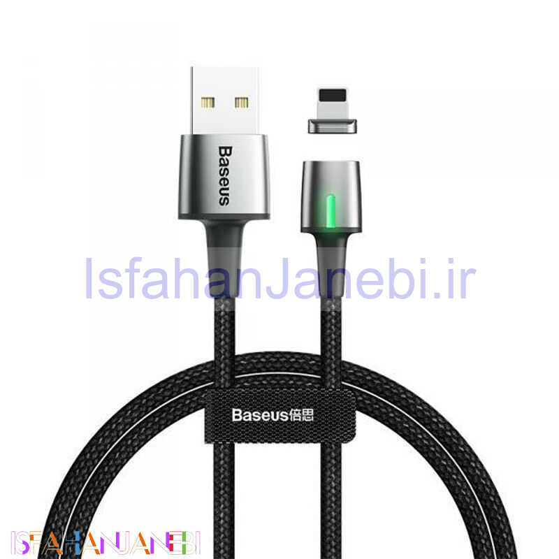 اصفهان جانبی-کابل آیفونی مگنتی Baseus CALXC-B 1.5A 2m