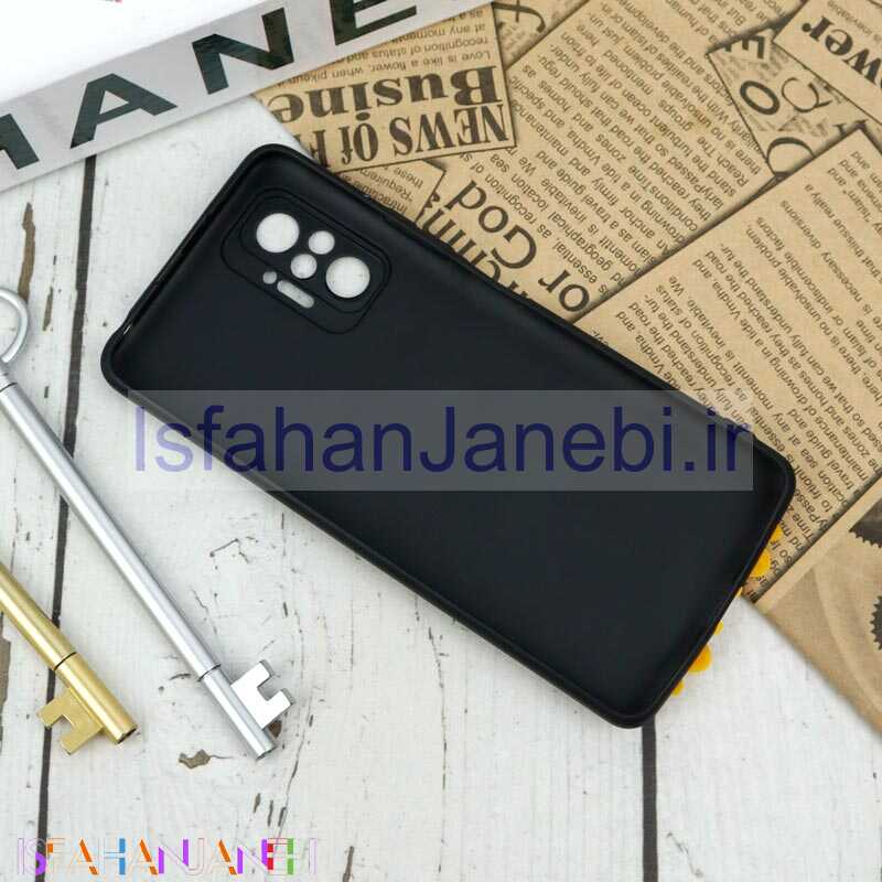 اصفهان جانبی-قاب سیلیکونی اردک مشکی محافظ لنزدار Xiaomi Redmi Note 10 Pro