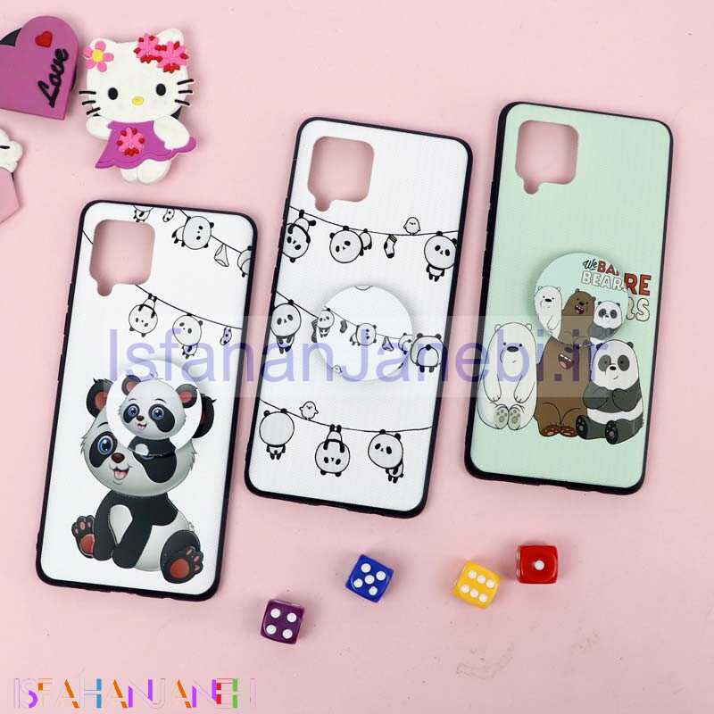 اصفهان جانبی-قاب فانتزی برجسته + پاپ سوکت طرح پاندا سامسونگ Samsung Galaxy A42 5G سری D