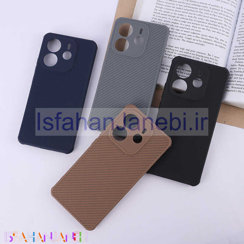 اصفهان جانبی-قاب ژله ای شیائومی Redmi Note 14 طرح سیلیکون کربنی محافظ لنزدار