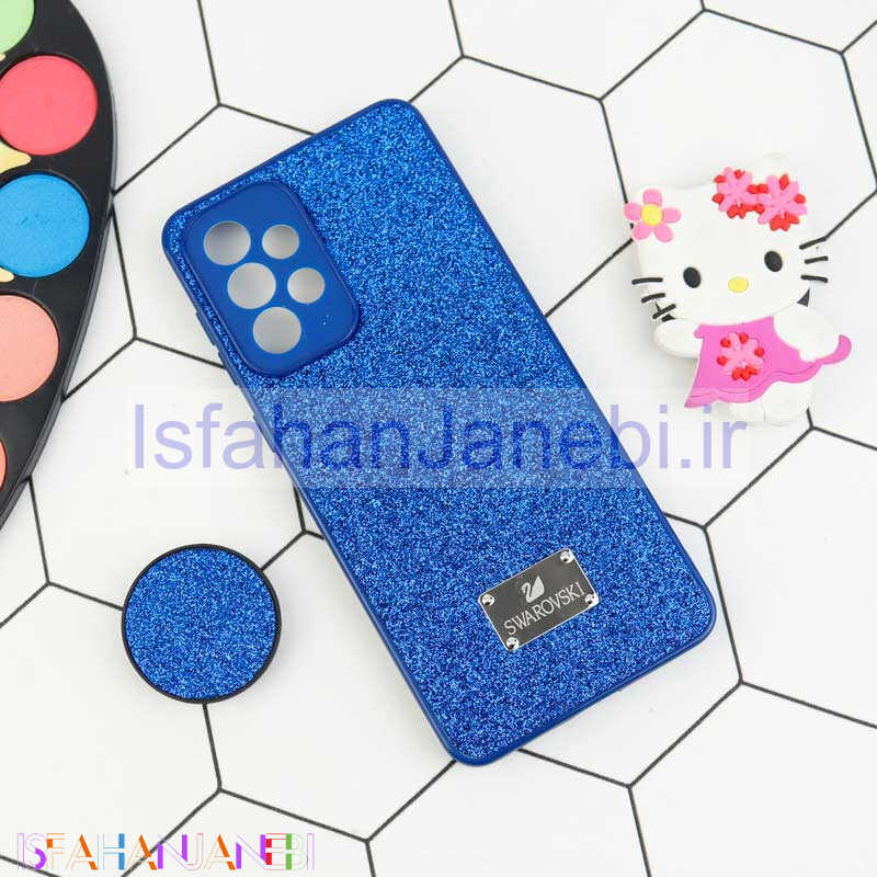 اصفهان جانبی-قاب شاینی Swarovski محافظ لنزدار + پاپ سوکت Samsung Galaxy A33 5G