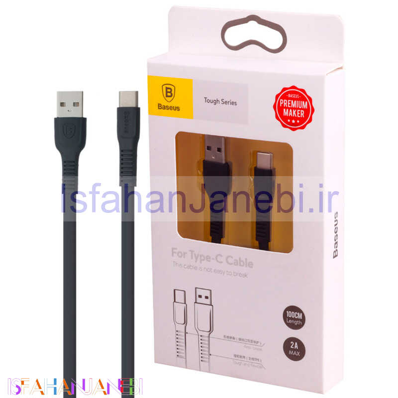 اصفهان جانبی-کابل تایپ سی Baseus Tough Series Catzy-B 2A 1m