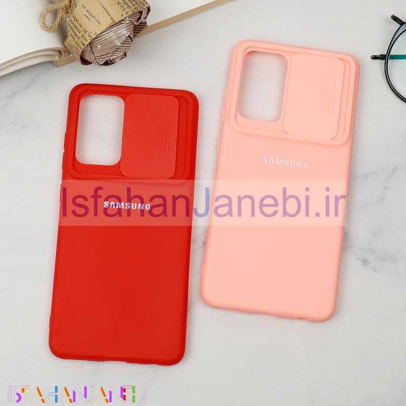 اصفهان جانبی-قاب سیلیکونی TPU محافظ لنزدار کشویی Samsung A52 لایت