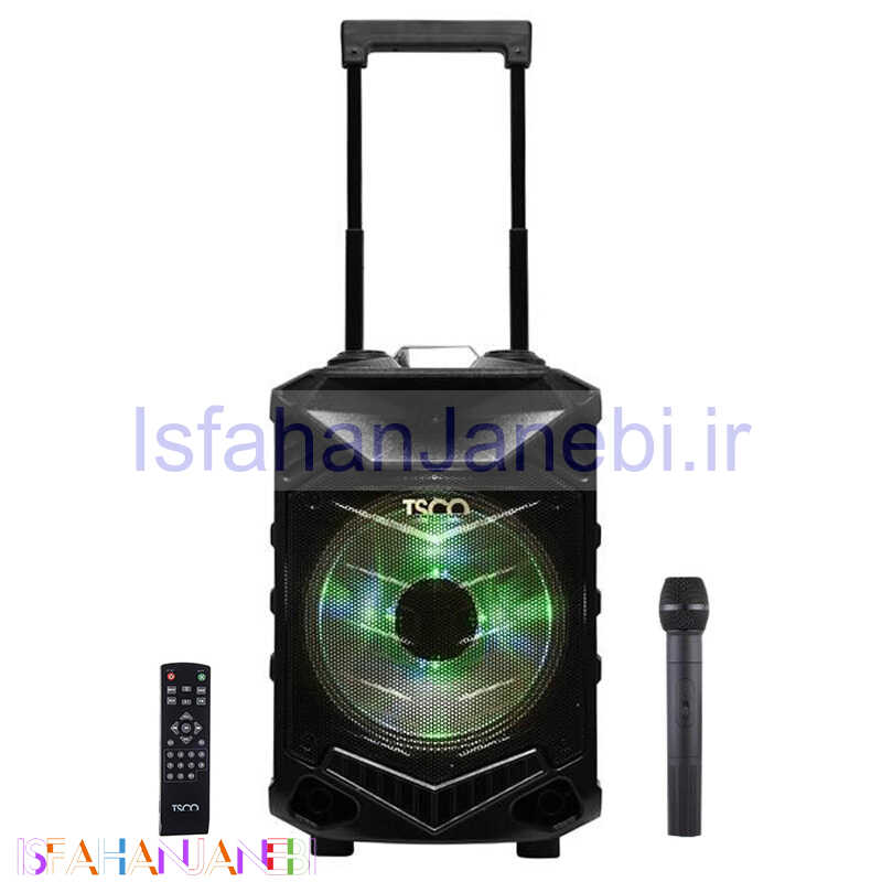 اصفهان جانبی-اسپیکر چمدانی بلوتوثی تسکو TS-1900 + میکروفون و ریموت کنترل