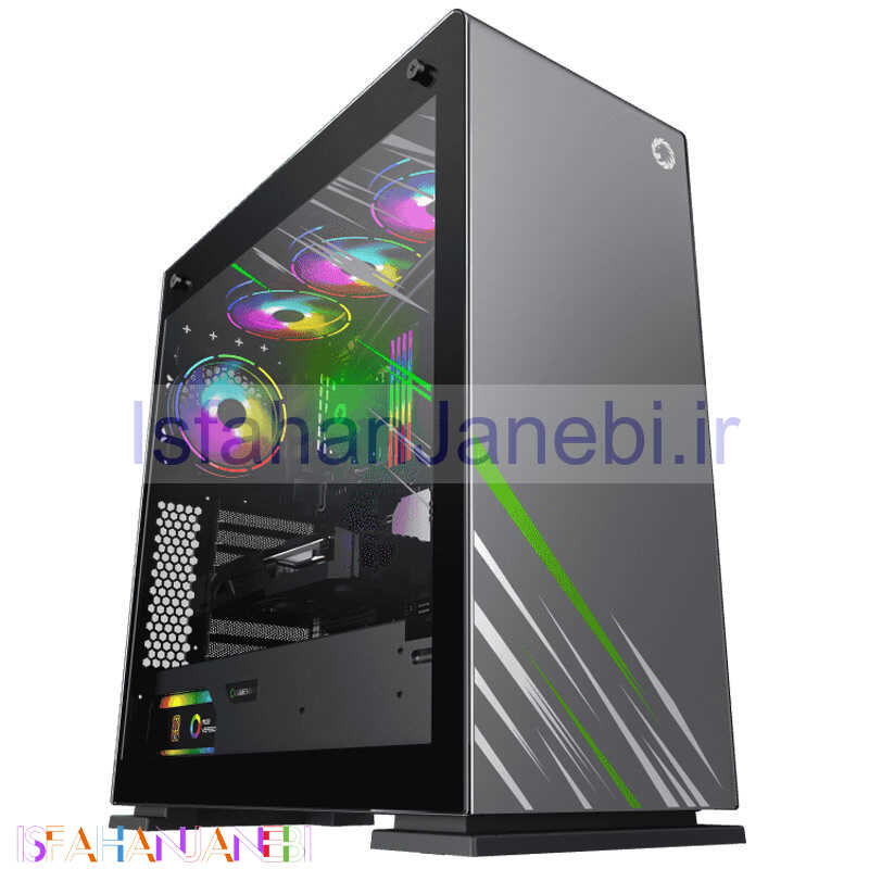 اصفهان جانبی-کیس کامپیوتر گیم مکس GameMax Vega Pro Grey