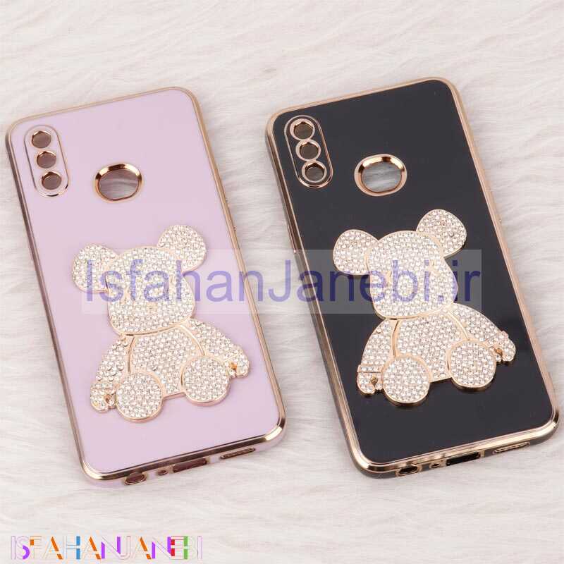 اصفهان جانبی-قاب My Case Power Bear نگین دار محافظ لنزدار Samsung Galaxy A10s