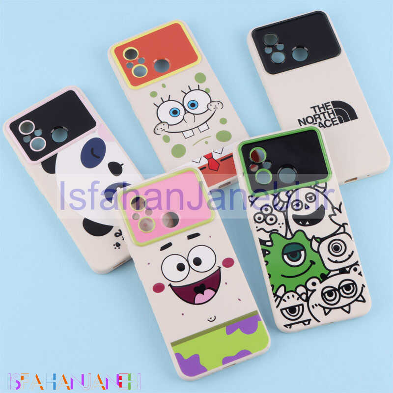 اصفهان جانبی-قاب TPU طرح دار رنگی محافظ لنزدار Xiaomi Redmi 12C