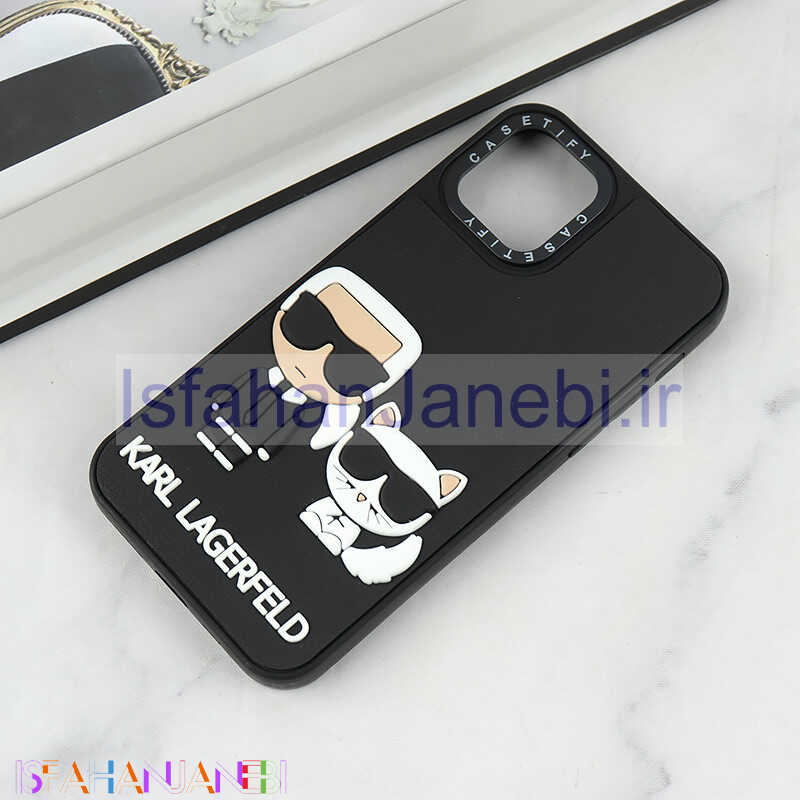 اصفهان جانبی-قاب Casetify آیفون iPhone 11 Pro طرح Karl Lagerfeld برجسته