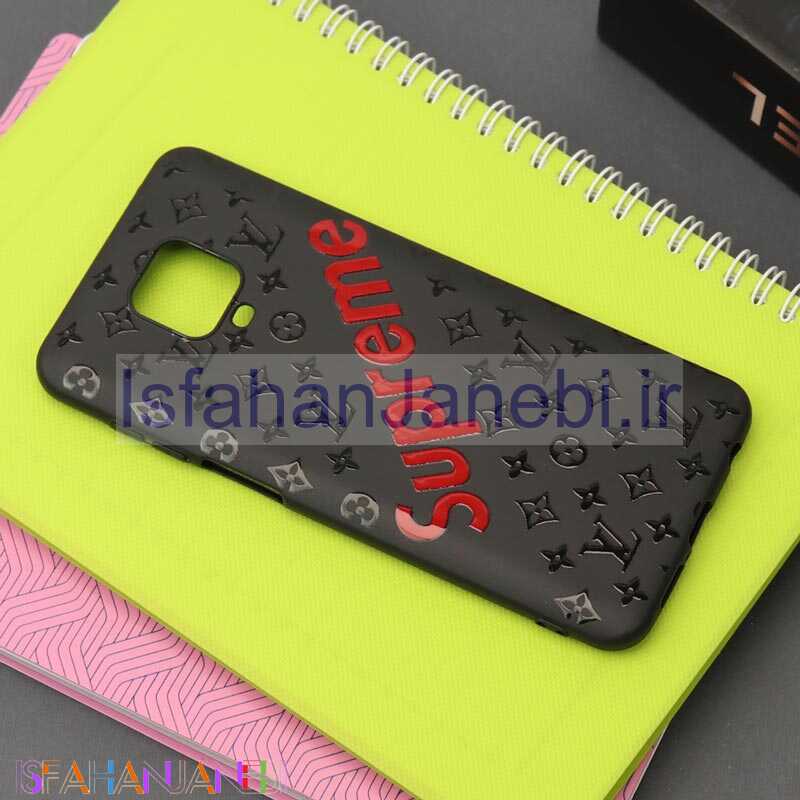اصفهان جانبی-قاب طرحدار مشکی Superme شیائومی Redmi Note 9 Pro