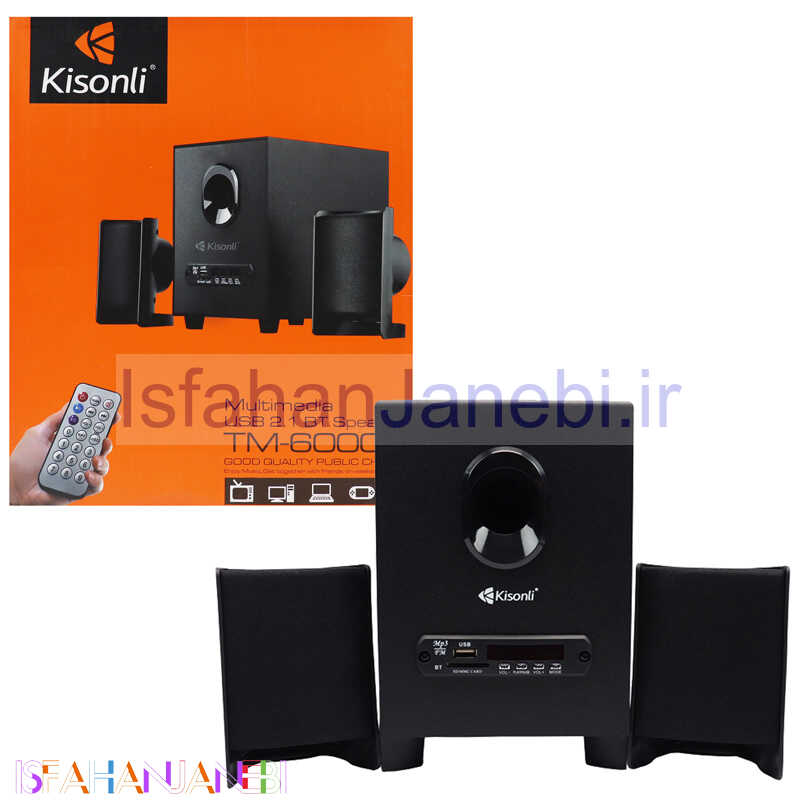 اصفهان جانبی-اسپیکر بلوتوثی رم و فلش خور Kisonli TM-6000U