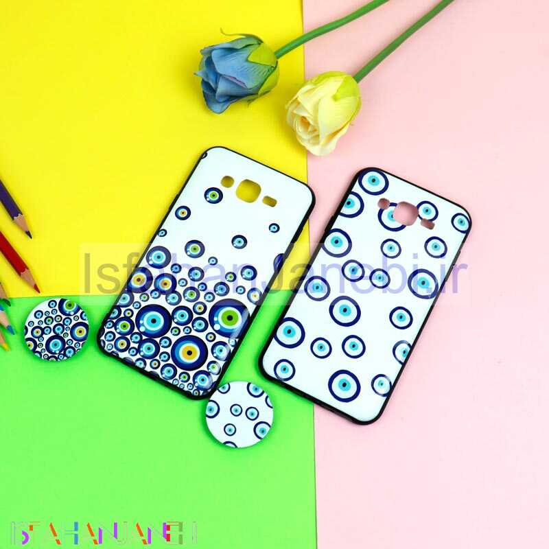 اصفهان جانبی-قاب فانتزی برجسته + پاپ سوکت طرح چشم و نظر سامسونگ J7 سری D