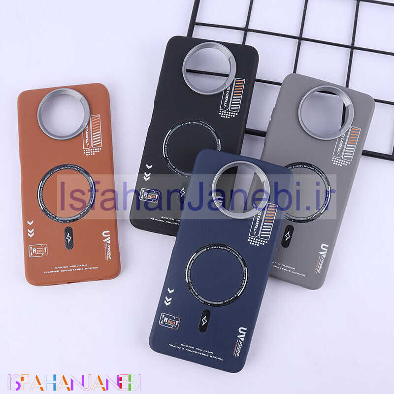 اصفهان جانبی-قاب چرمی ژله ای Leather شیائومی Poco X3 / X3 NFC / X3 Pro طرح مگ سیف