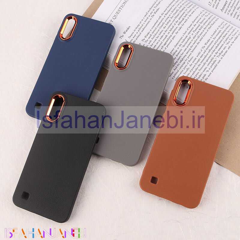 اصفهان جانبی-قاب چرمی ژله ای سامسونگ Galaxy A10 دور محافظ متال