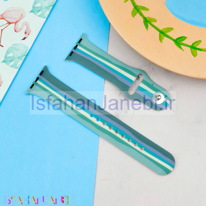 اصفهان جانبی-بند سیلیکونی آبرنگی Slicto اپل واچ 38/40mm