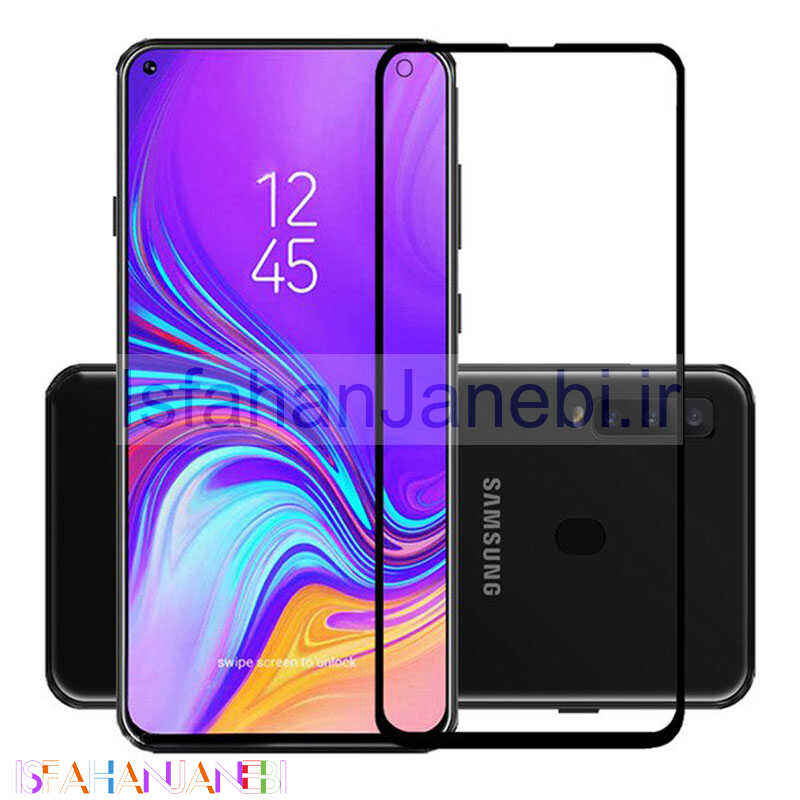 اصفهان جانبی-گلس تمام چسب Samsung A8s مشکی