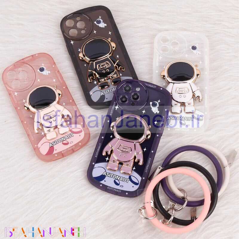 اصفهان جانبی-قاب استند آدمکی محافظ لنزدار + آویز دستی iPhone 12 Pro Max