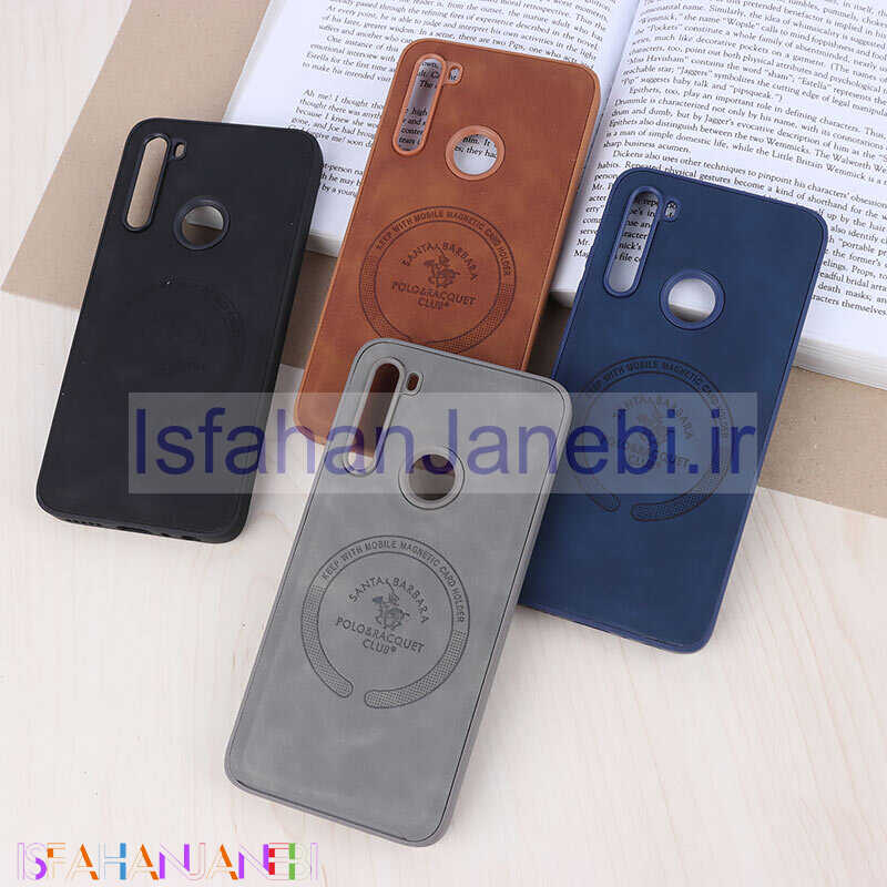 اصفهان جانبی-قاب چرمی Polo & Racquet Club شیائومی Redmi Note 8 طرح مگ سیف