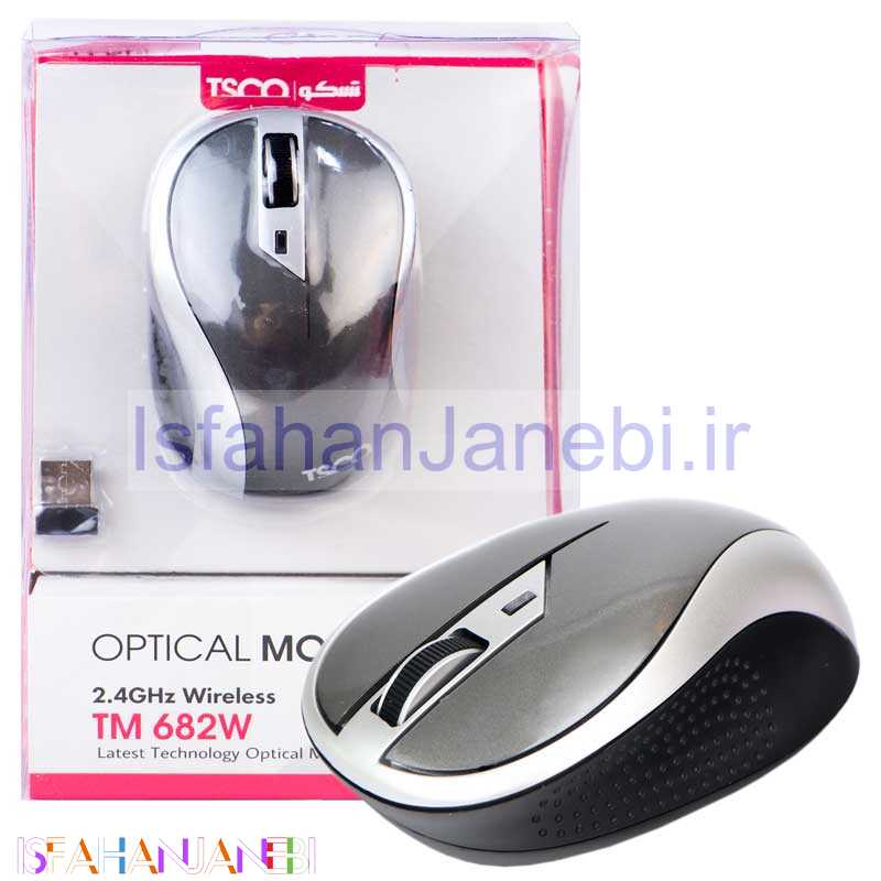 اصفهان جانبی-موس بی سیم TSCO TM 682W مشکی