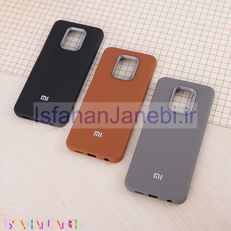 اصفهان جانبی-قاب چرمی ژله ای Leather شیائومی Redmi Note 9S / Note 9 Pro / Note 10 Lite لوگو متال