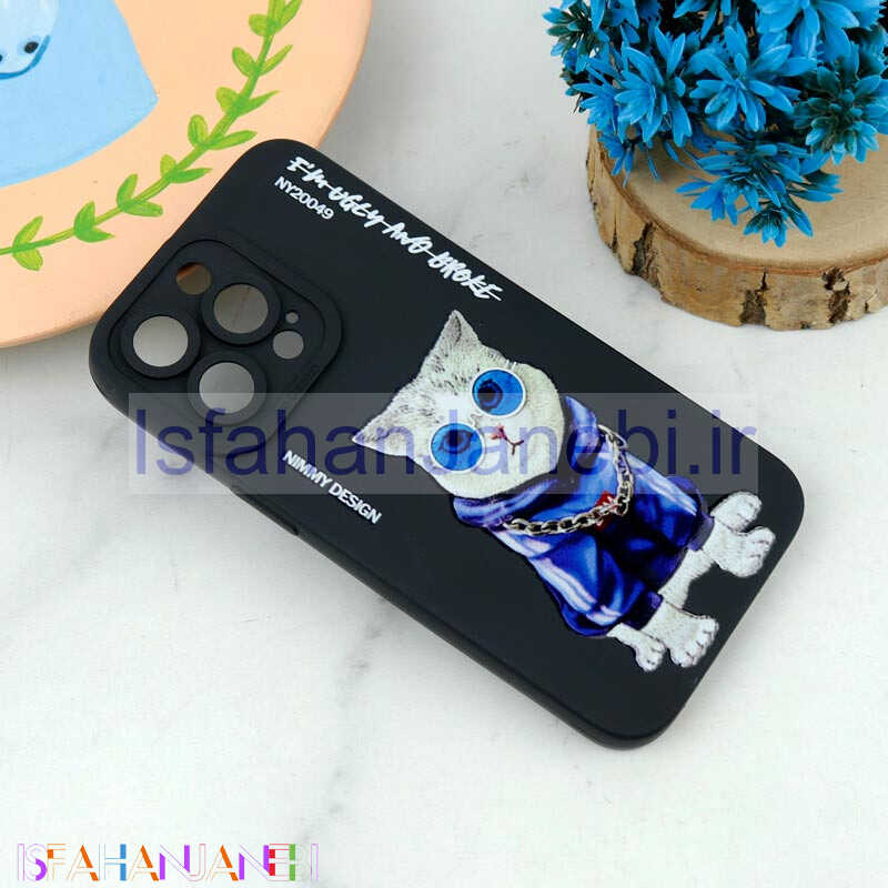 اصفهان جانبی-قاب سیلیکونی طرحدار محافظ لنزدار iPhone 13 Pro
