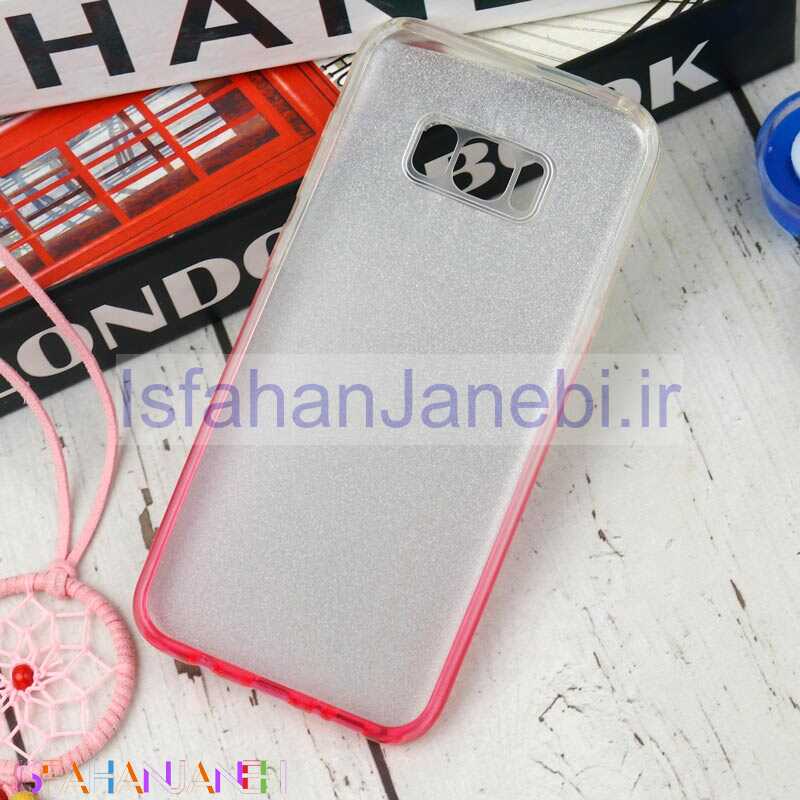 اصفهان جانبی-قاب اکلیلی Samsung Galaxy S8 Plus سفید صورتی