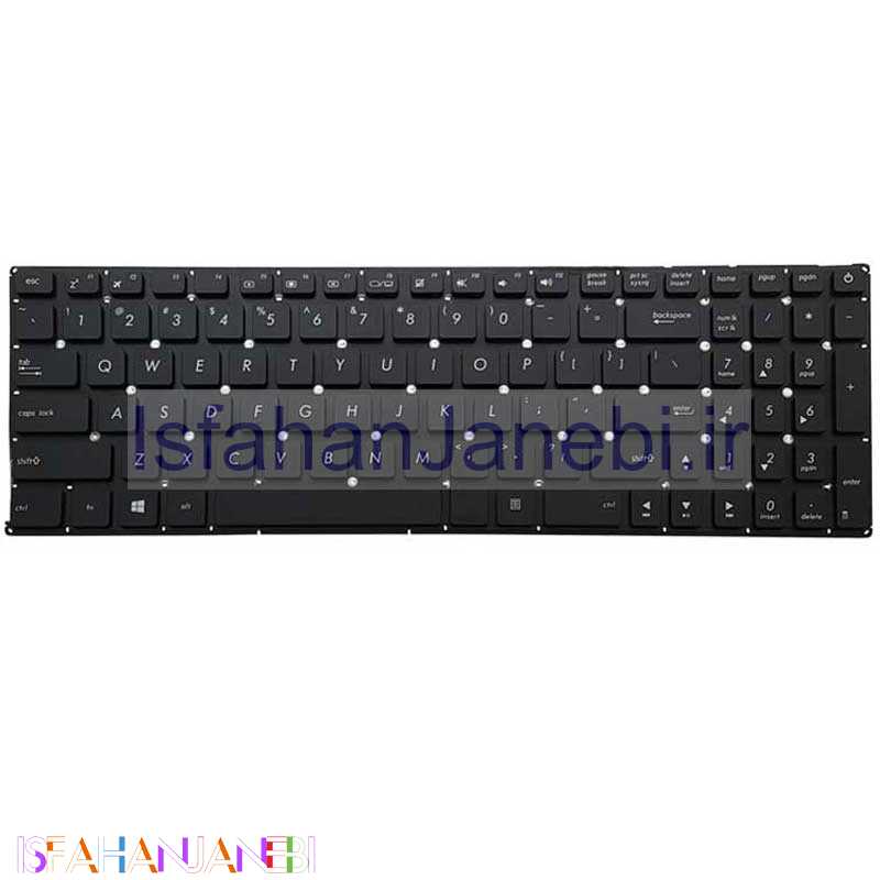 اصفهان جانبی-کیبورد لپ تاپ ASUS X540 اینتر کوچک بدون فریم - مشکی