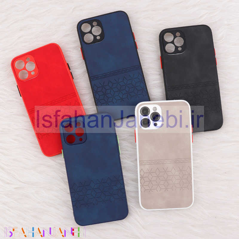 اصفهان جانبی-قاب چرمی طرحدار Smartphone محافظ لنزدار iPhone 11 Pro