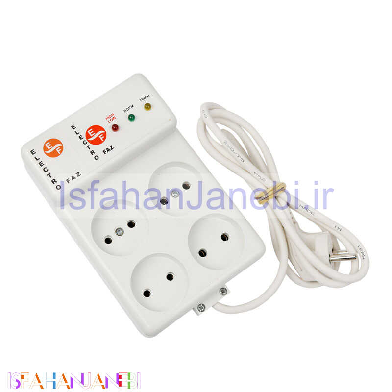 اصفهان جانبی-محافظ برق 4 خانه الکترو فاز 1٫5 متری مدل 4001