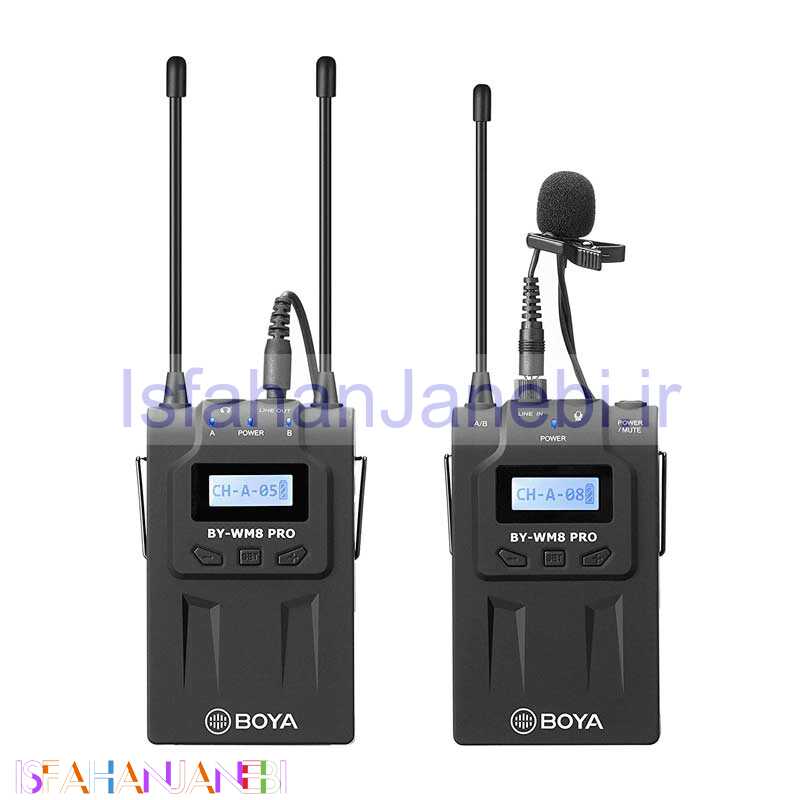 اصفهان جانبی-میکروفون بی سیم Boya BY-WM8 Pro K1