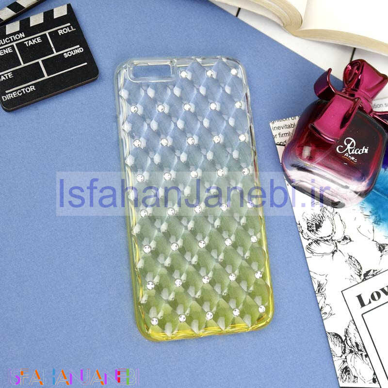 اصفهان جانبی-قاب ژله ای شفاف نگین دار iPhone 6/6s