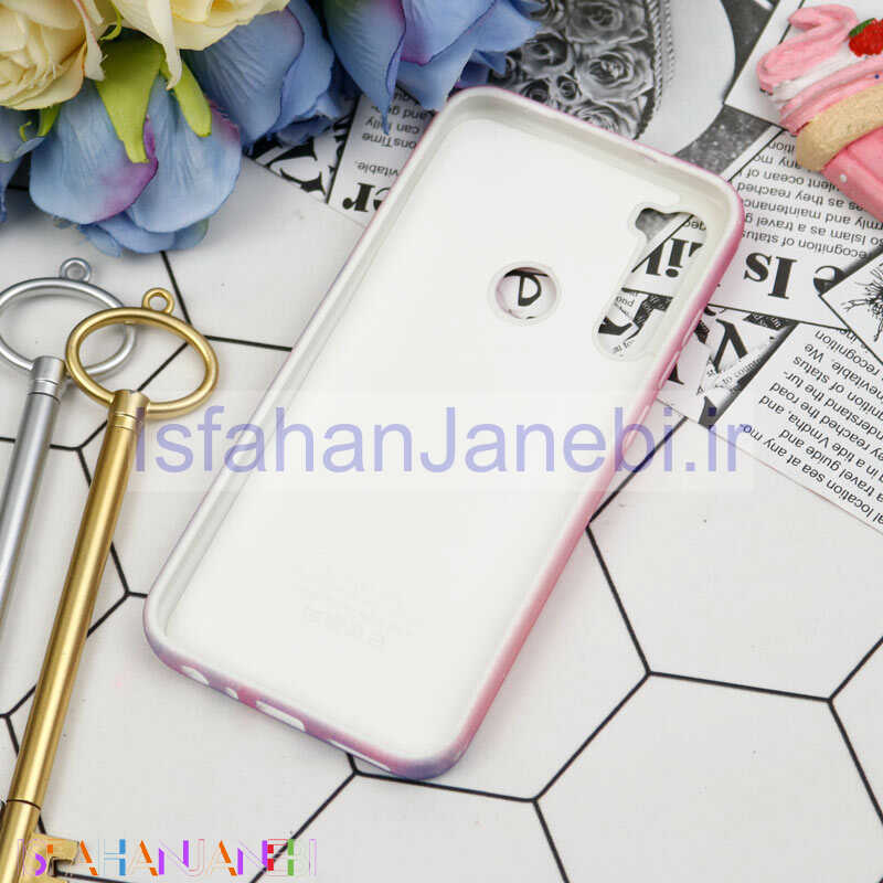 اصفهان جانبی-قاب سیلیکونی محافظ لنزدار کبریتی طرح آبرنگی Xiaomi Redmi Note 8