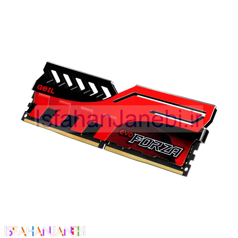 اصفهان جانبی-رم کامپیوتر Geil Evo Forza Red DDR4 32GB 2400MHz CL16 Dual